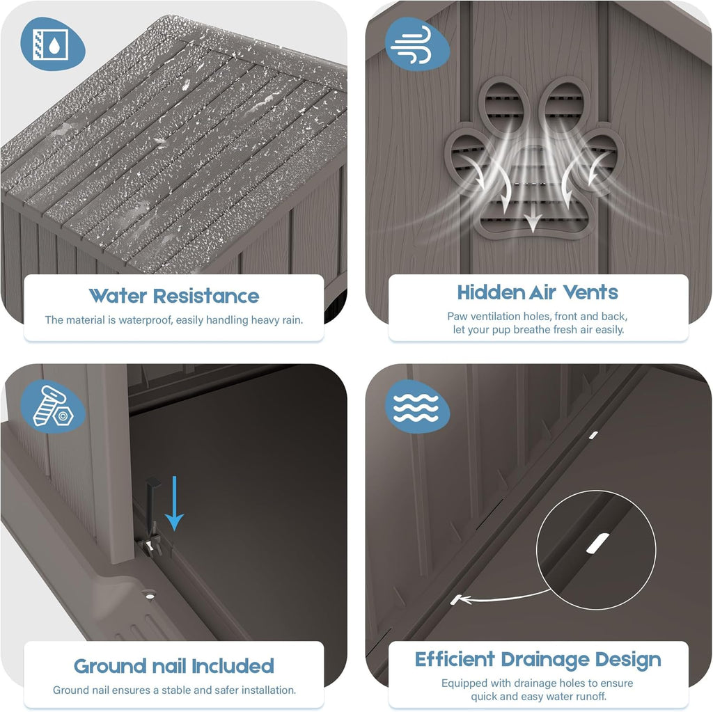 Large Outdoor Indoor Dog House