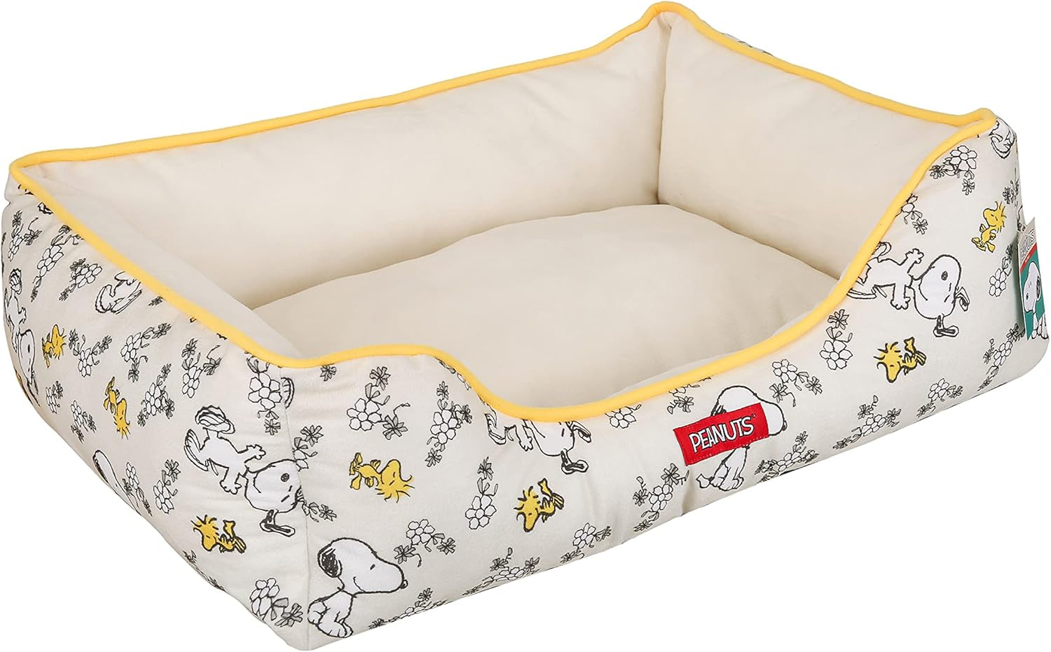 Peanuts Snoopy & Woodstock Cuddler Dog Bed, 24" X 19" X 8"