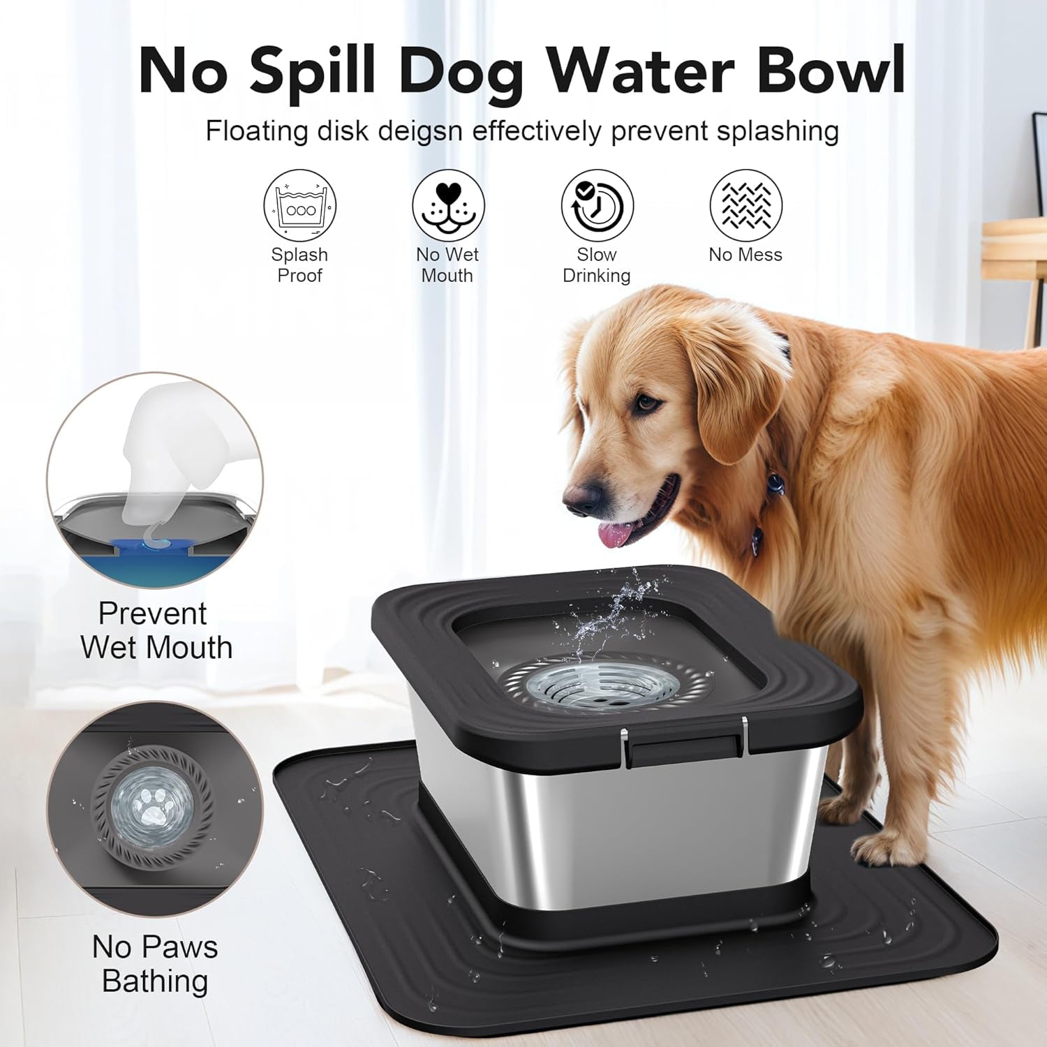 Stainless Steel Dog Water Bowl