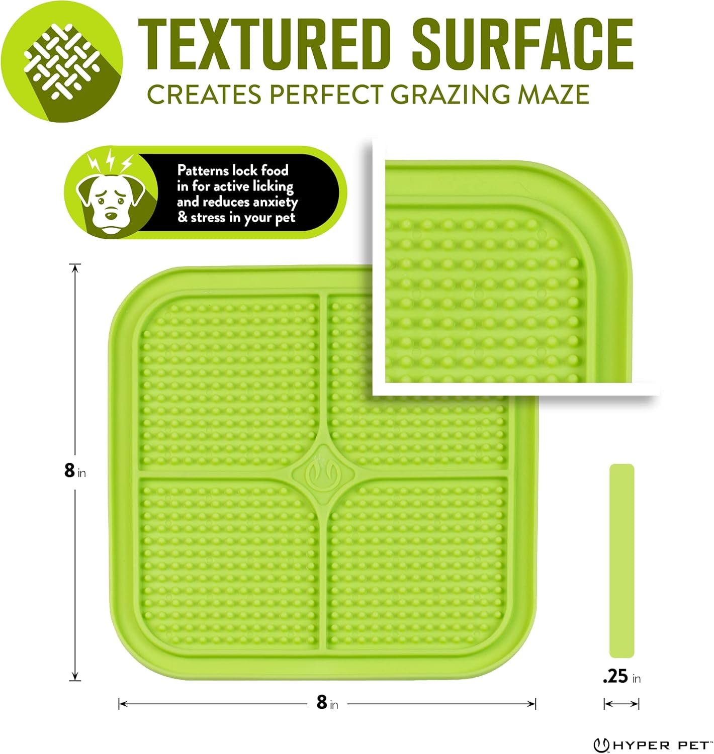 IQ Treat Lick Mat for Dogs, Dog Slow Feeder & Cat Lick Mats | Great Alternative to Slow Feeder Bowls & Cat Feeders | Perfect Dog Licking Mat, Cats Puzzle & Enrichment Toys